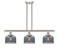 Bell 36-Inch 3-Light Stem-Hung Island Light 11-Inch High 7.75-Inch Shade Sloped-Ceiling Compatible
