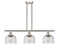 Bell 36-Inch 3-Light Stem-Hung Island Light 11-Inch High 7.75-Inch Shade Sloped-Ceiling Compatible