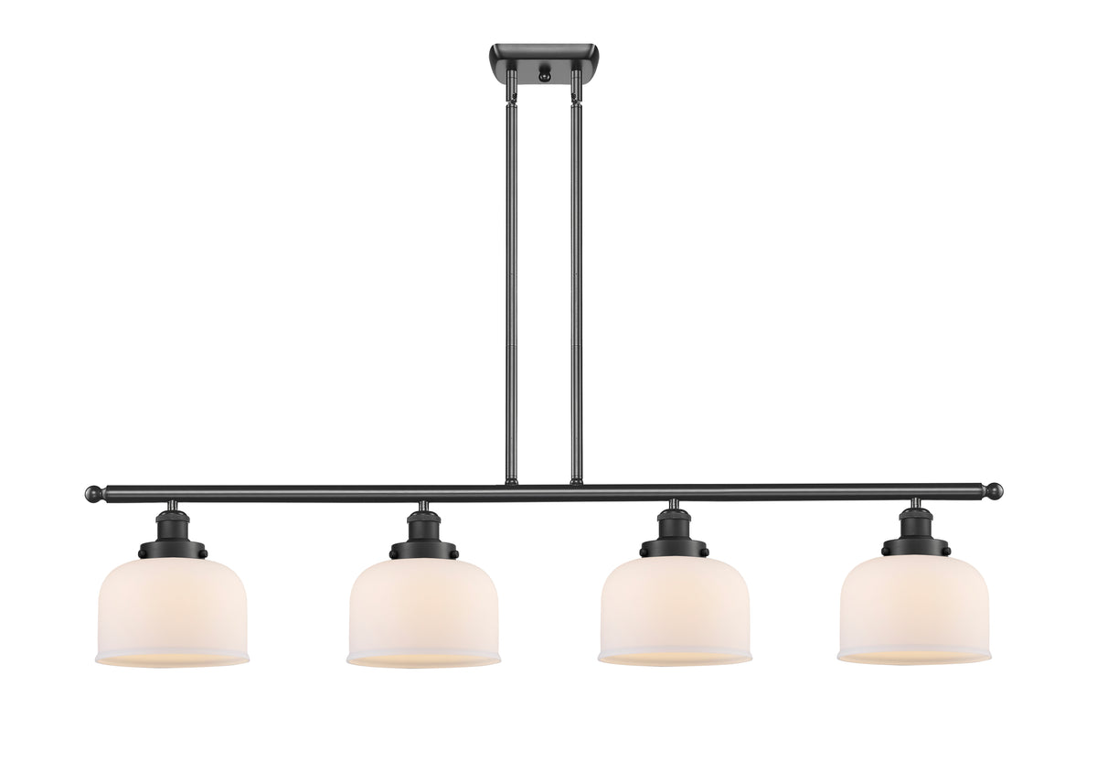 Bell 48-Inch 4-Light Stem-Hung Island Light 8-Inch Extension 7.75-Inch Shade Sloped-Ceiling Compatible