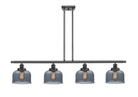 Bell 48-Inch 4-Light Stem-Hung Island Light 8-Inch Extension 7.75-Inch Shade Sloped-Ceiling Compatible