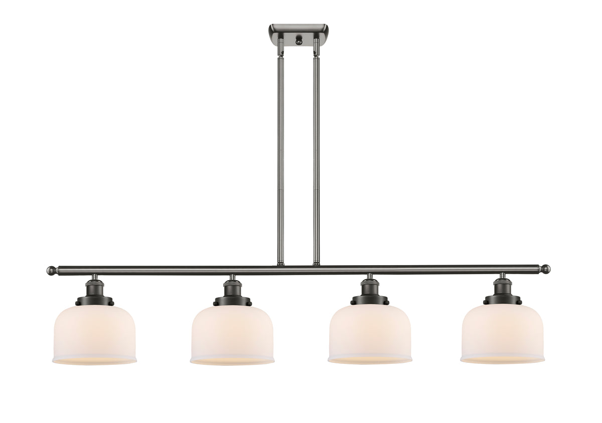 Bell 48-Inch 4-Light Stem-Hung Island Light 8-Inch Extension 7.75-Inch Shade Sloped-Ceiling Compatible