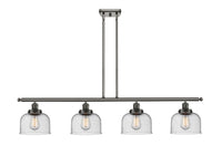 Bell 48-Inch 4-Light Stem-Hung Island Light 8-Inch Extension 7.75-Inch Shade Sloped-Ceiling Compatible