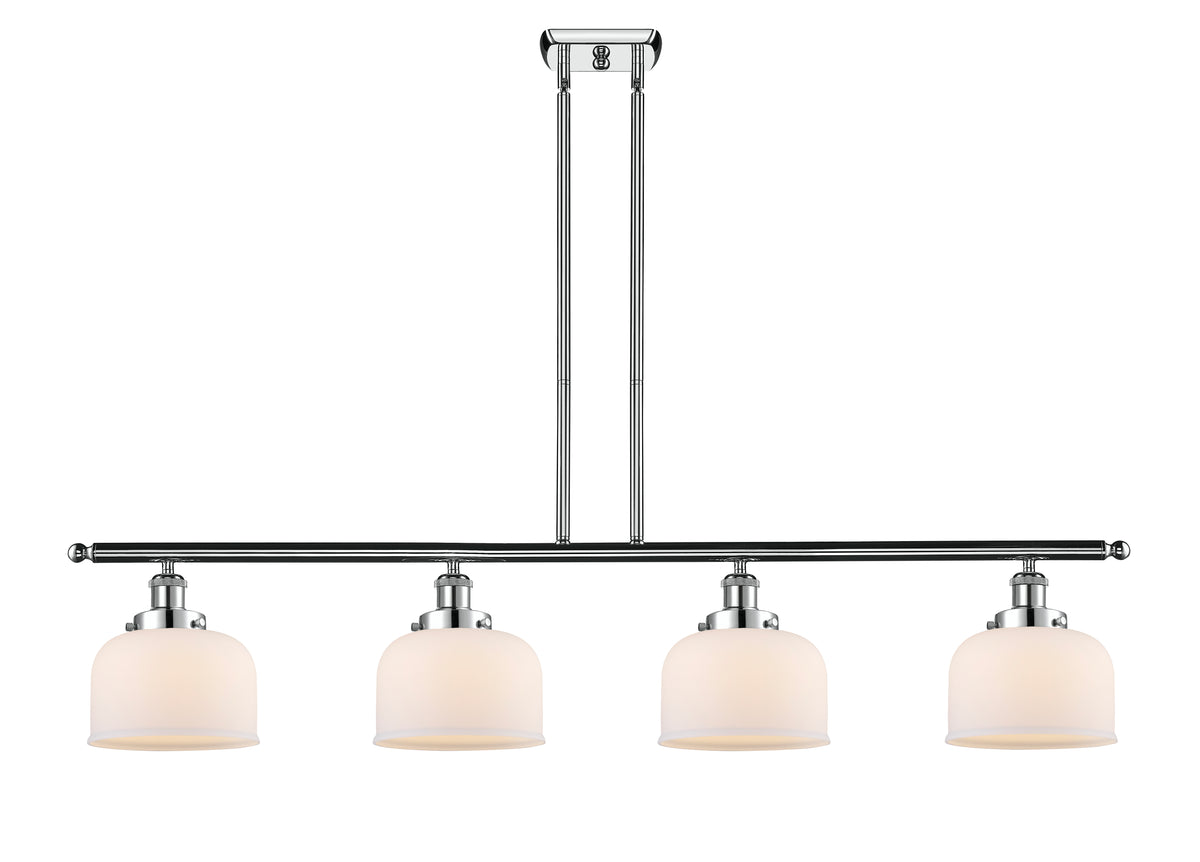 Bell 48-Inch 4-Light Stem-Hung Island Light 8-Inch Extension 7.75-Inch Shade Sloped-Ceiling Compatible