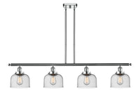 Bell 48-Inch 4-Light Stem-Hung Island Light 8-Inch Extension 7.75-Inch Shade Sloped-Ceiling Compatible