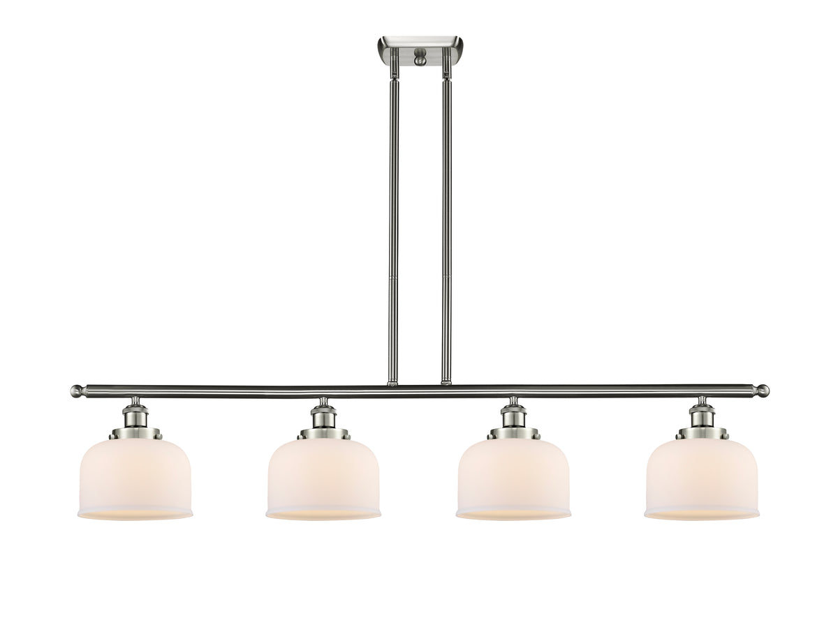 Bell 48-Inch 4-Light Stem-Hung Island Light 8-Inch Extension 7.75-Inch Shade Sloped-Ceiling Compatible