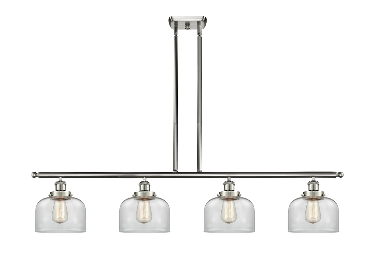 Bell 48-Inch 4-Light Stem-Hung Island Light 8-Inch Extension 7.75-Inch Shade Sloped-Ceiling Compatible