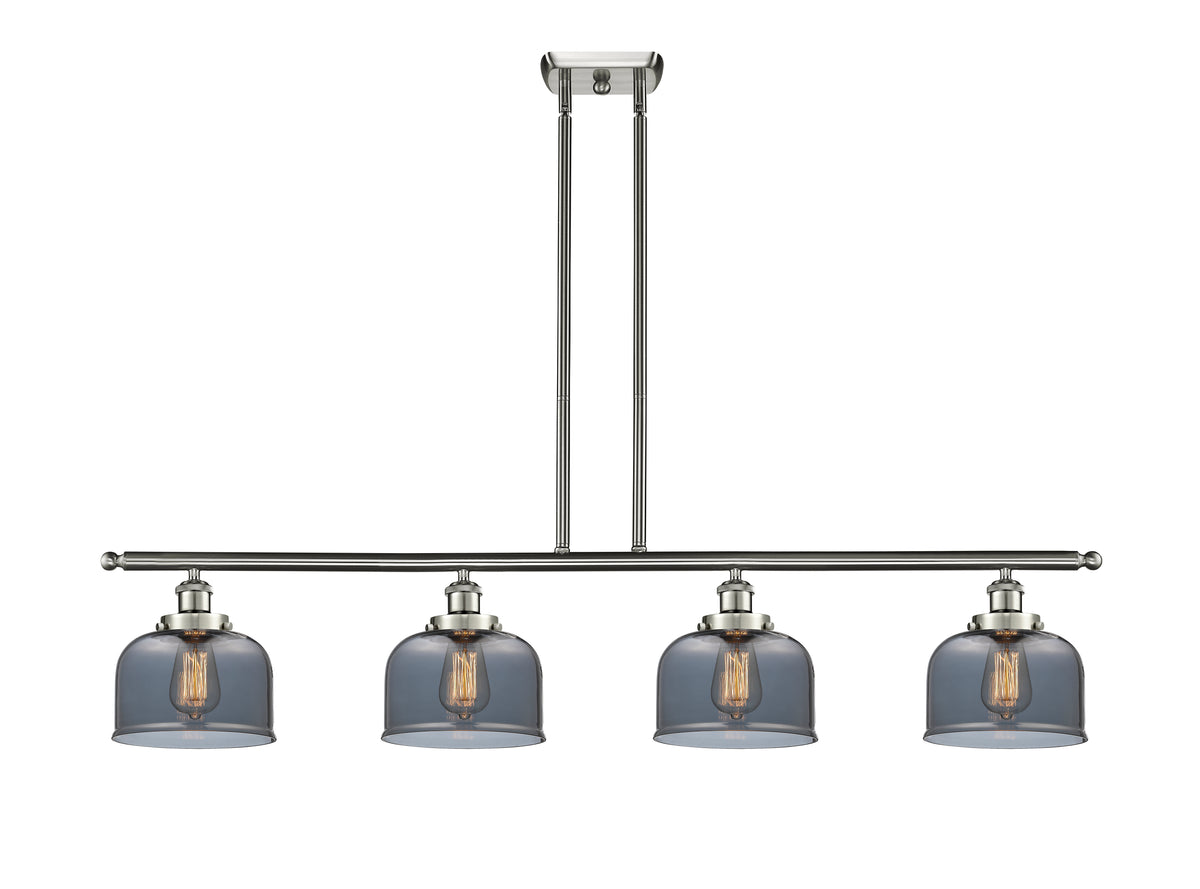 Bell 48-Inch 4-Light Stem-Hung Island Light 8-Inch Extension 7.75-Inch Shade Sloped-Ceiling Compatible
