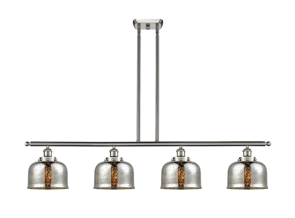Bell 48-Inch 4-Light Stem-Hung Island Light 8-Inch Extension 7.75-Inch Shade Sloped-Ceiling Compatible