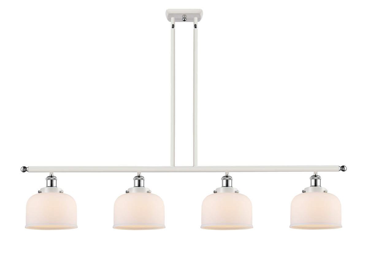 Bell 48-Inch 4-Light Stem-Hung Island Light 8-Inch Extension 7.75-Inch Shade Sloped-Ceiling Compatible