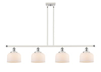 Bell 48-Inch 4-Light Stem-Hung Island Light 8-Inch Extension 7.75-Inch Shade Sloped-Ceiling Compatible