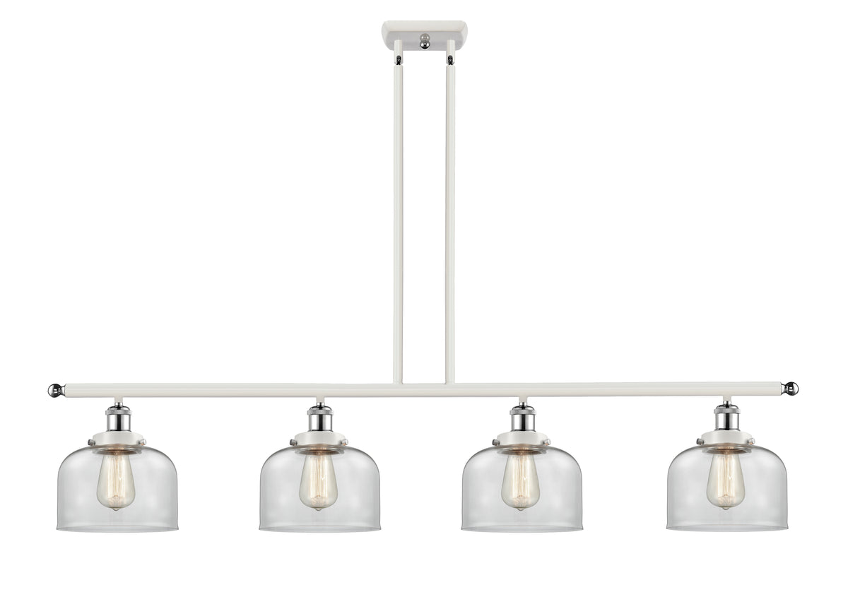 Bell 48-Inch 4-Light Stem-Hung Island Light 8-Inch Extension 7.75-Inch Shade Sloped-Ceiling Compatible