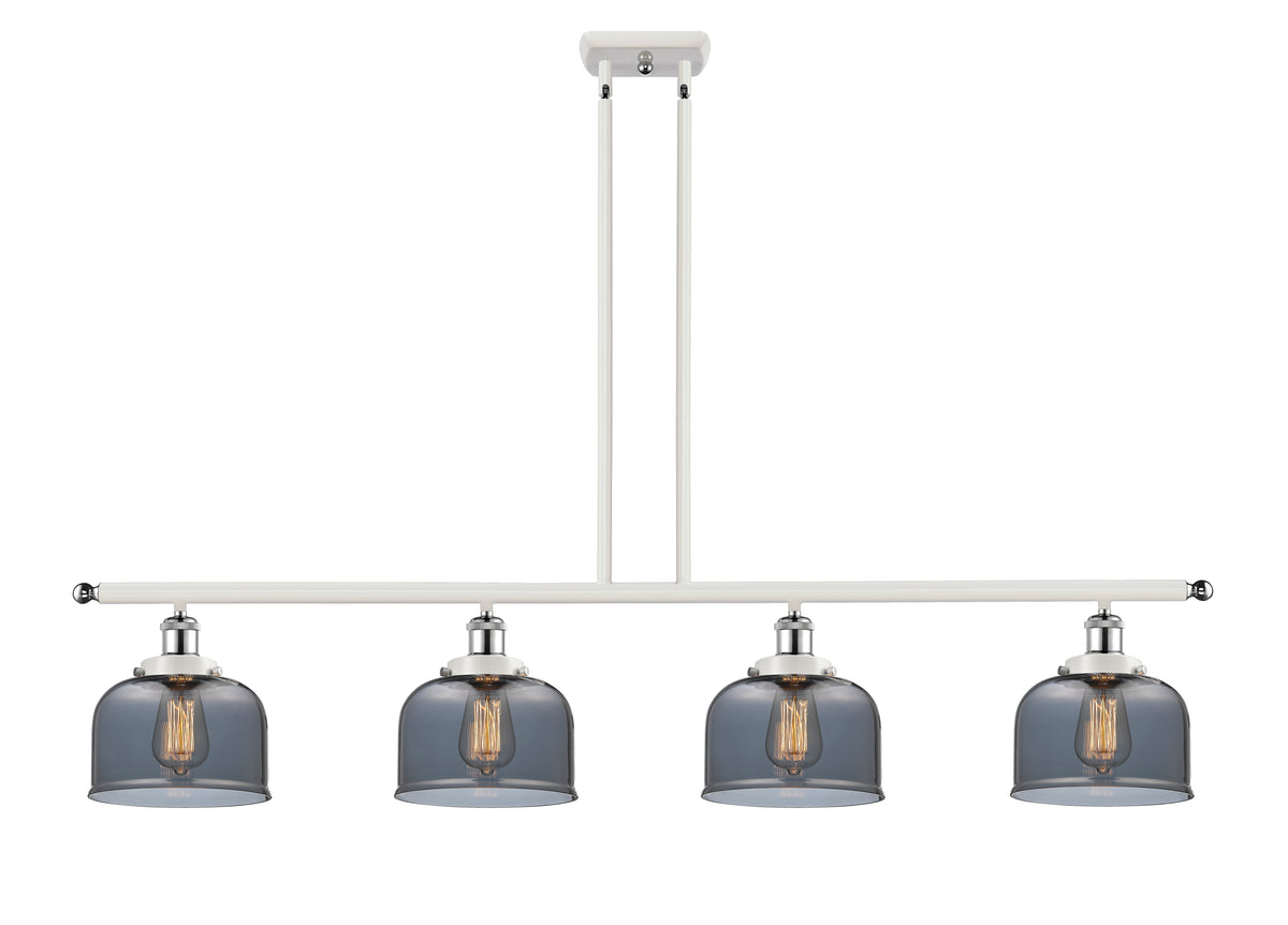 Bell 48-Inch 4-Light Stem-Hung Island Light 8-Inch Extension 7.75-Inch Shade Sloped-Ceiling Compatible