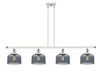 Bell 48-Inch 4-Light Stem-Hung Island Light 8-Inch Extension 7.75-Inch Shade Sloped-Ceiling Compatible