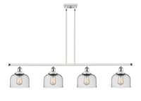 Bell 48-Inch 4-Light Stem-Hung Island Light 8-Inch Extension 7.75-Inch Shade Sloped-Ceiling Compatible
