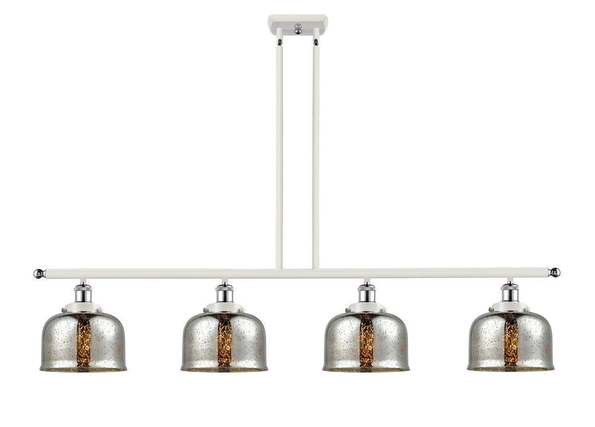 Bell 48-Inch 4-Light Stem-Hung Island Light 8-Inch Extension 7.75-Inch Shade Sloped-Ceiling Compatible