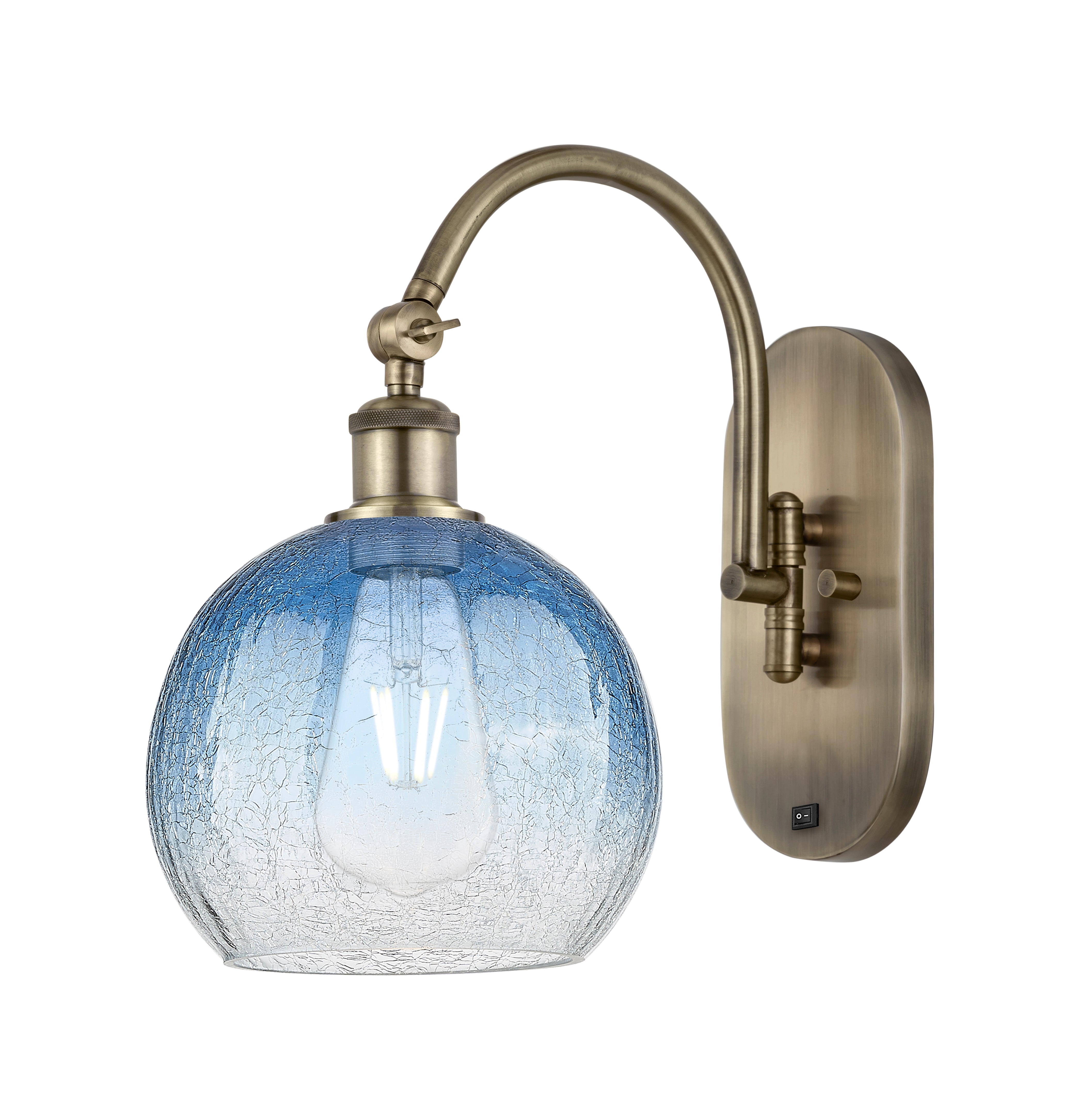 Ballston Sconce Cast Brass Glass 16 Inch