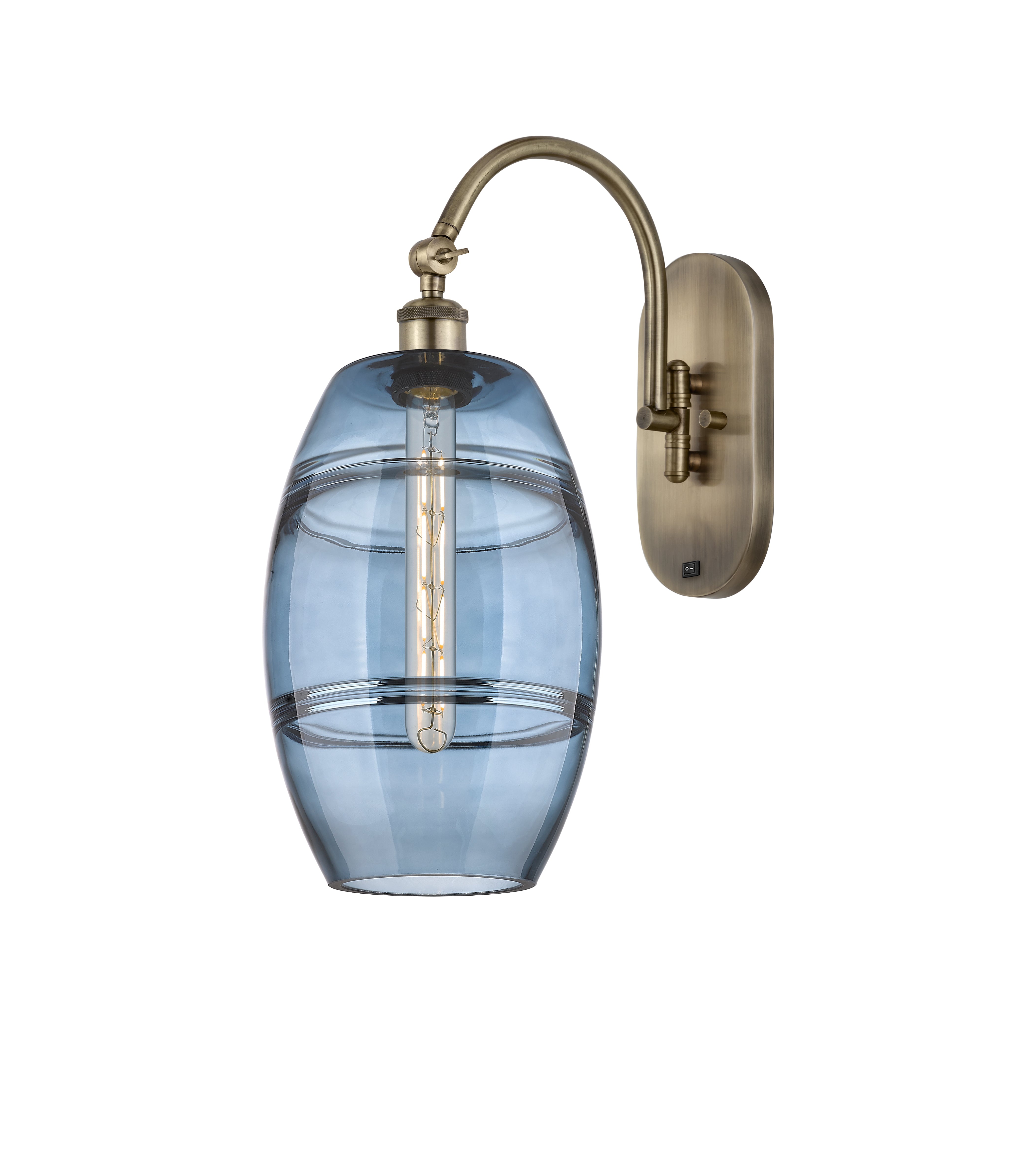 Ballston Sconce Cast Brass Steel Glass
