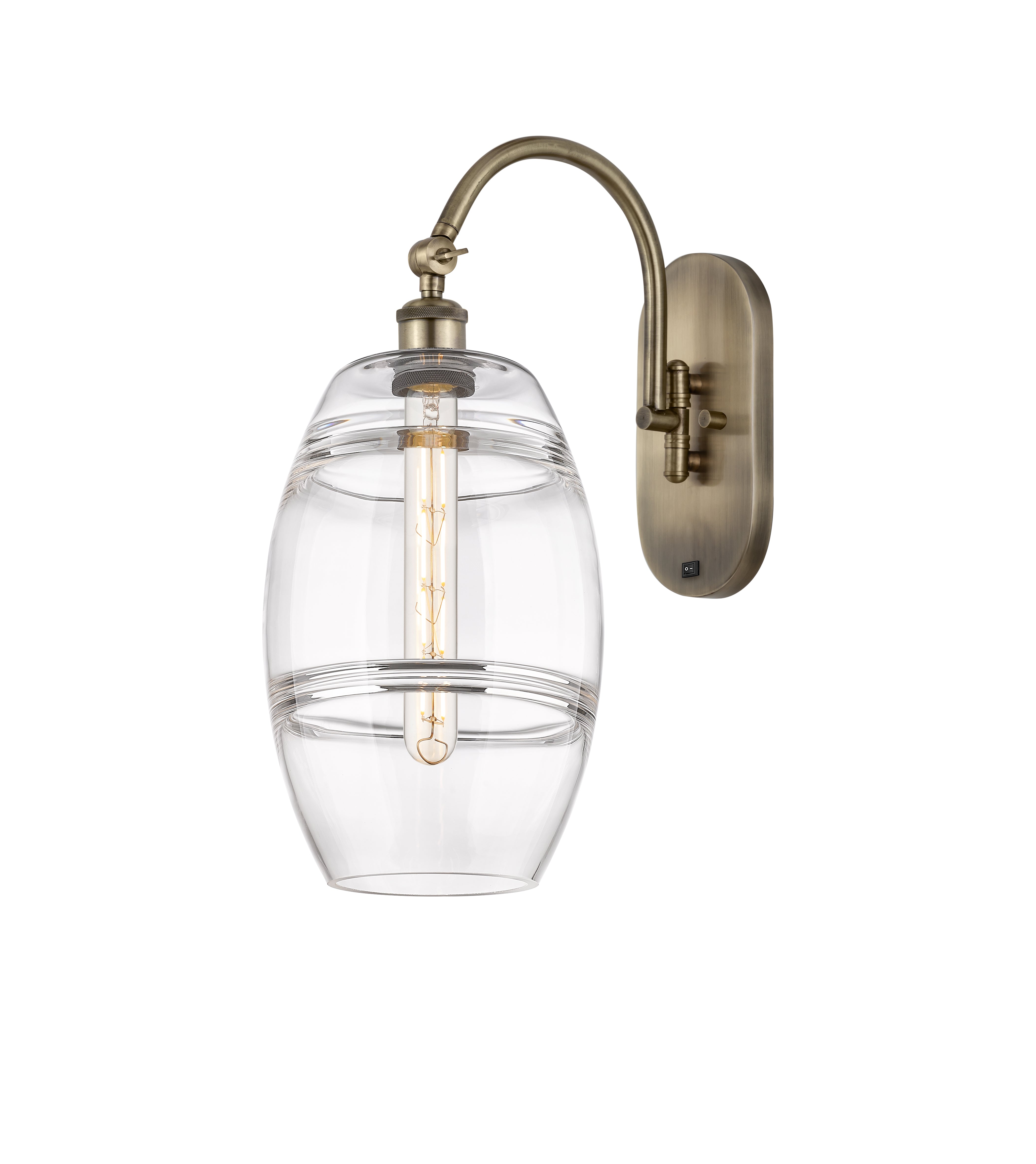 Ballston Sconce Cast Brass Steel Glass