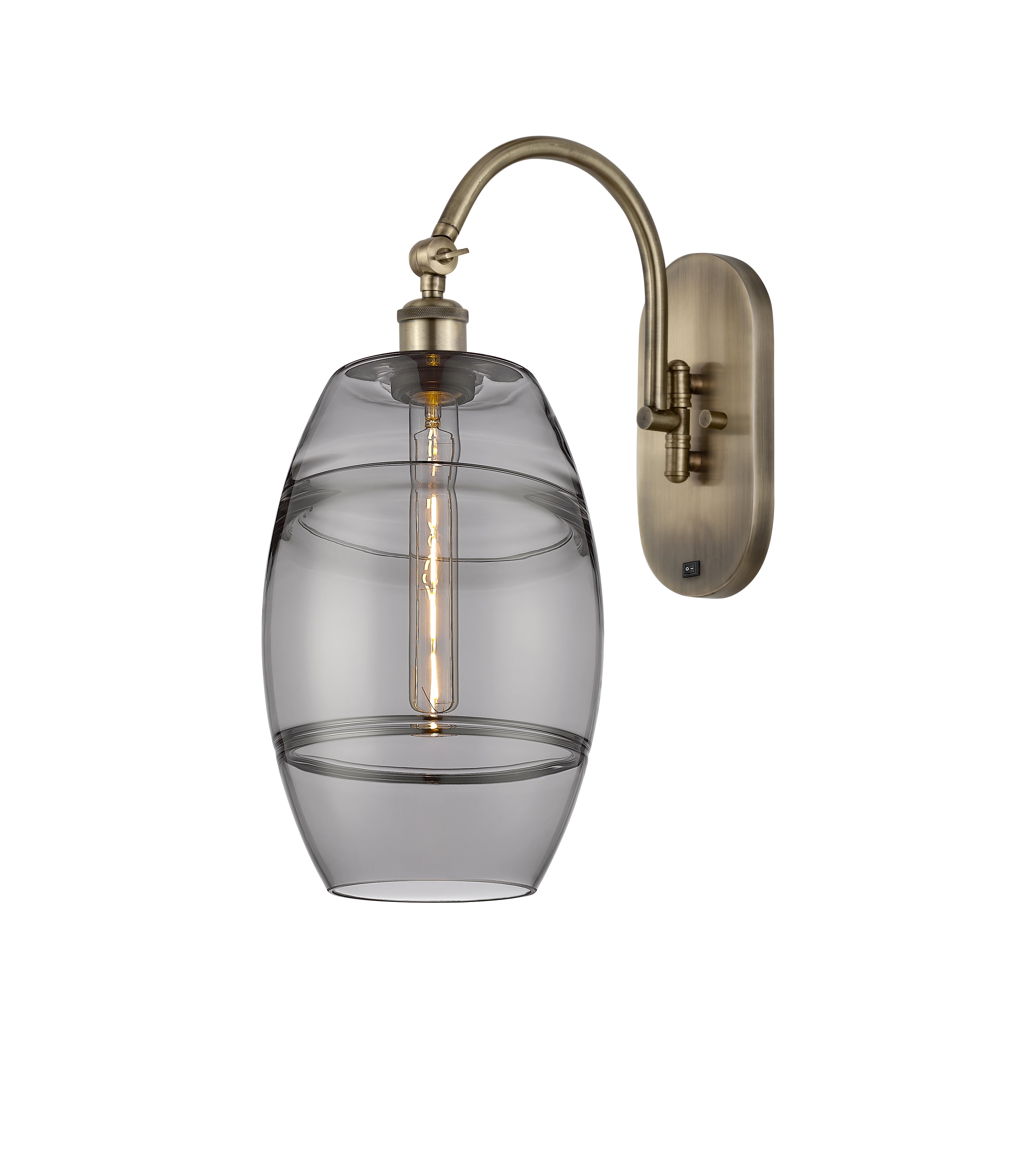 Ballston Sconce Cast Brass Steel Glass
