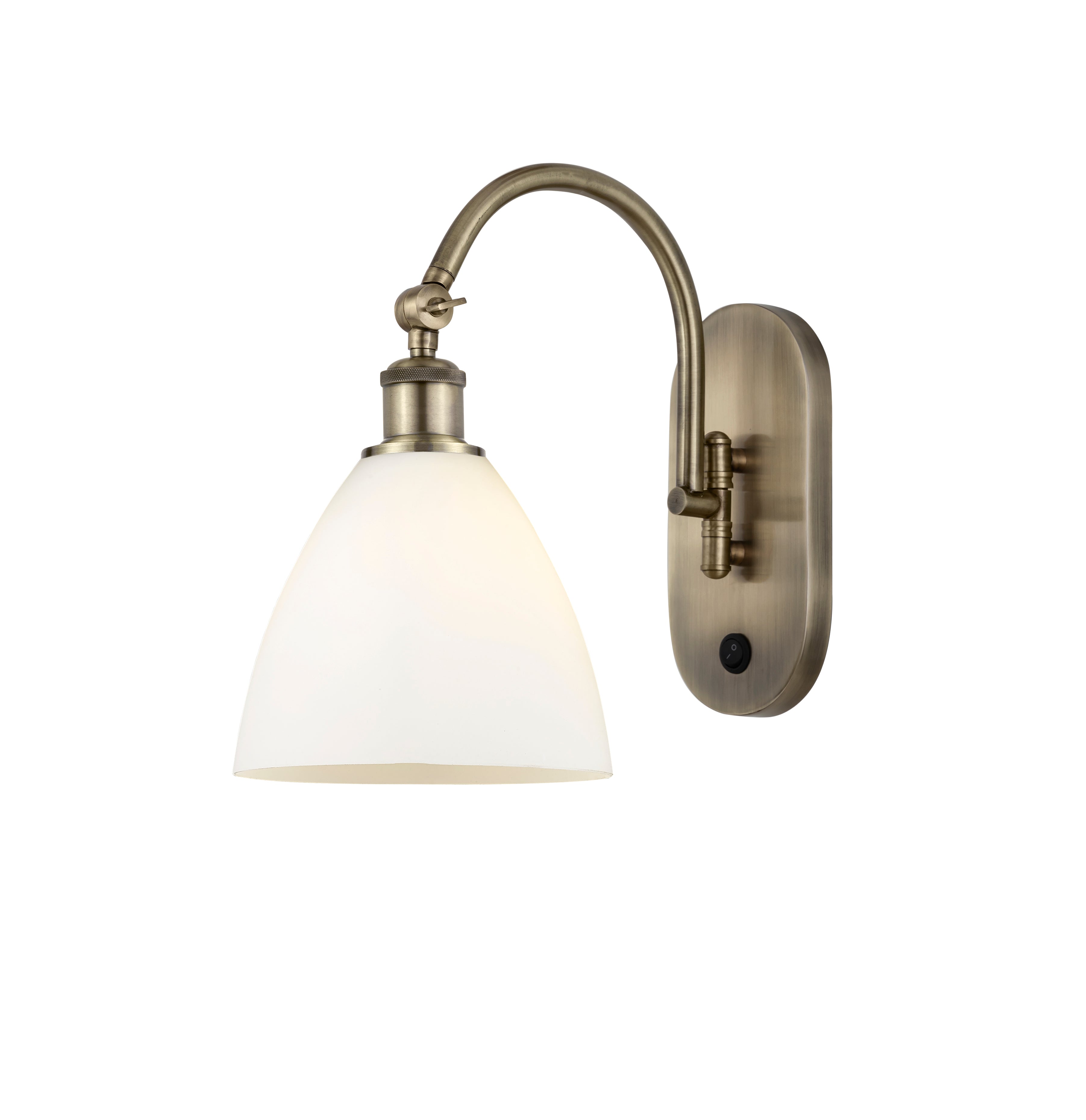 Ballston Sconce Cast Brass Glass 14 Inch