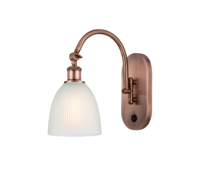Ballston Sconce Cast Brass Steel Glass