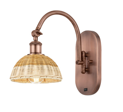 Ballston Sconce Cast Brass Steel Glass