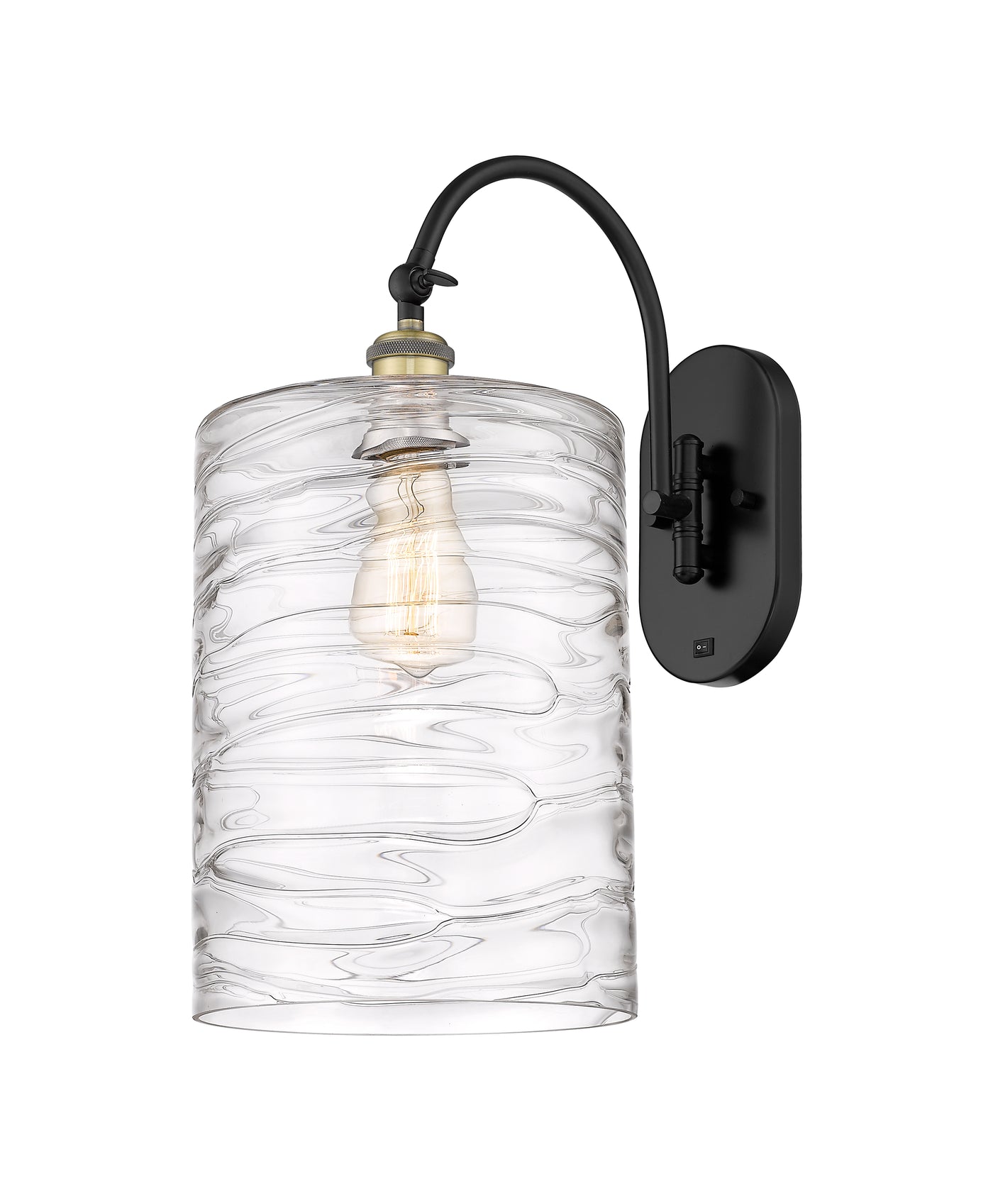 Ballston Sconce Cast Brass Steel Glass