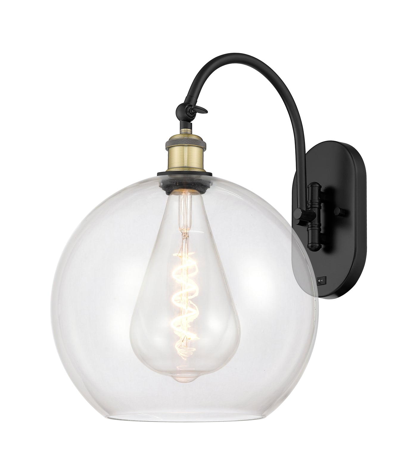 Ballston Sconce Cast Brass Glass Steel