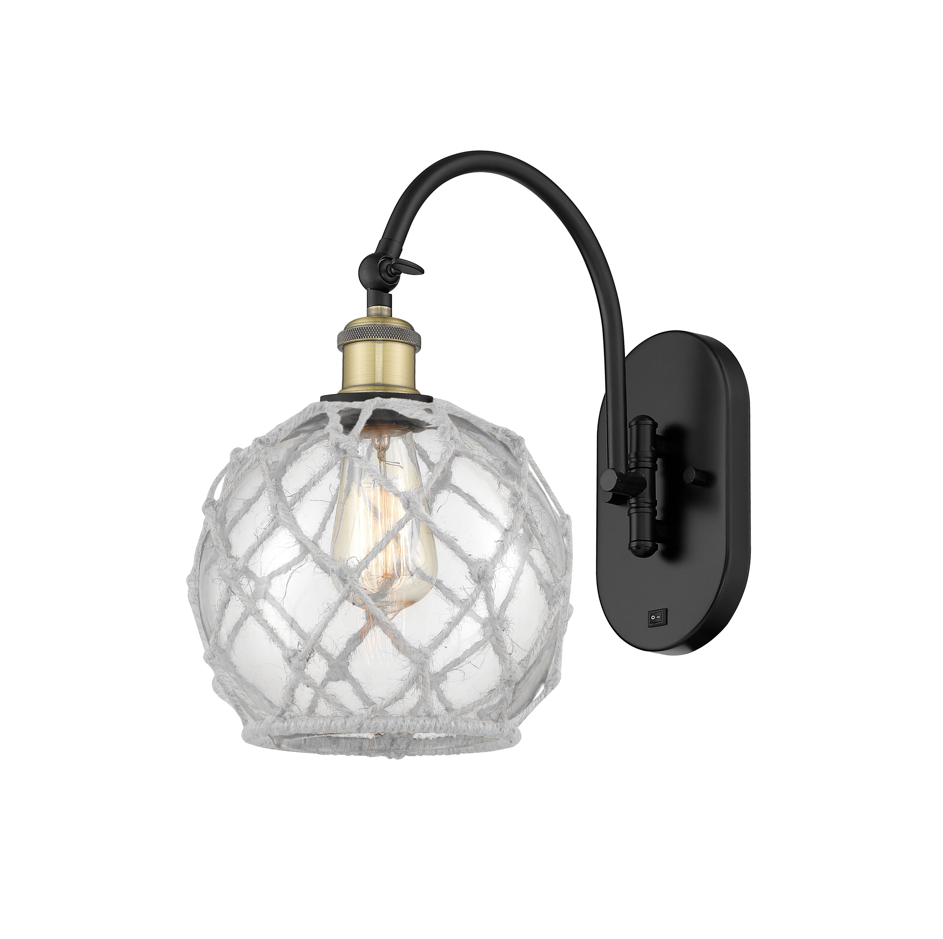 Ballston Sconce Steel Glass 14 Inch