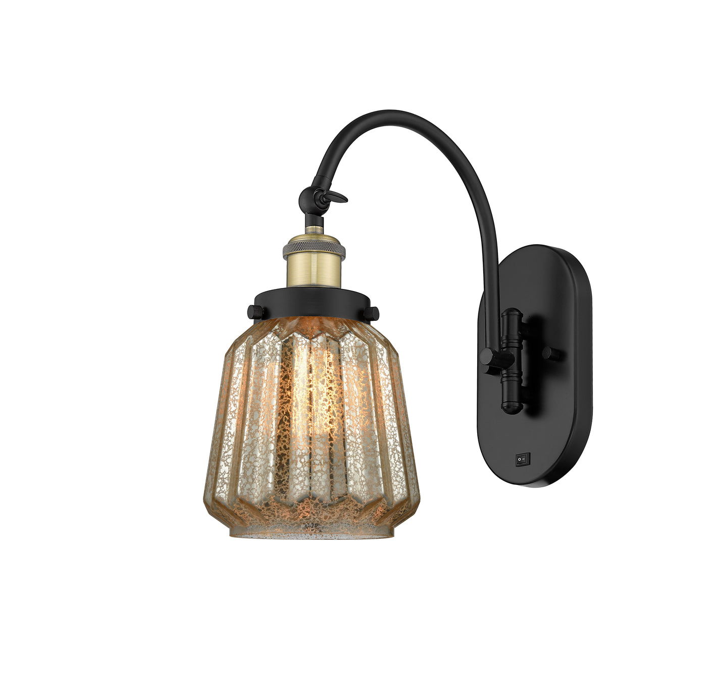 Ballston Sconce Cast Brass Glass Steel