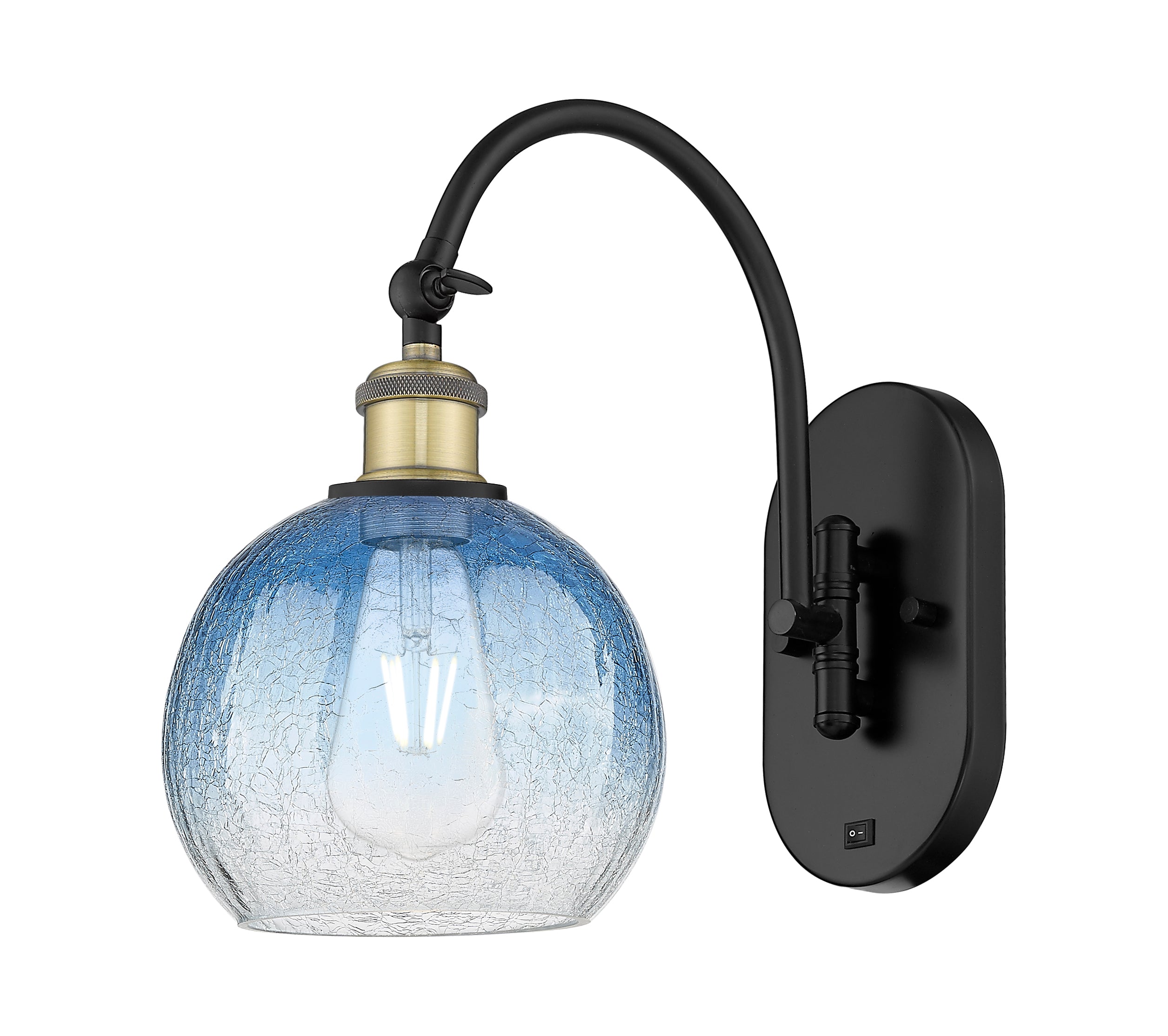 Ballston Sconce Cast Brass Glass 16 Inch