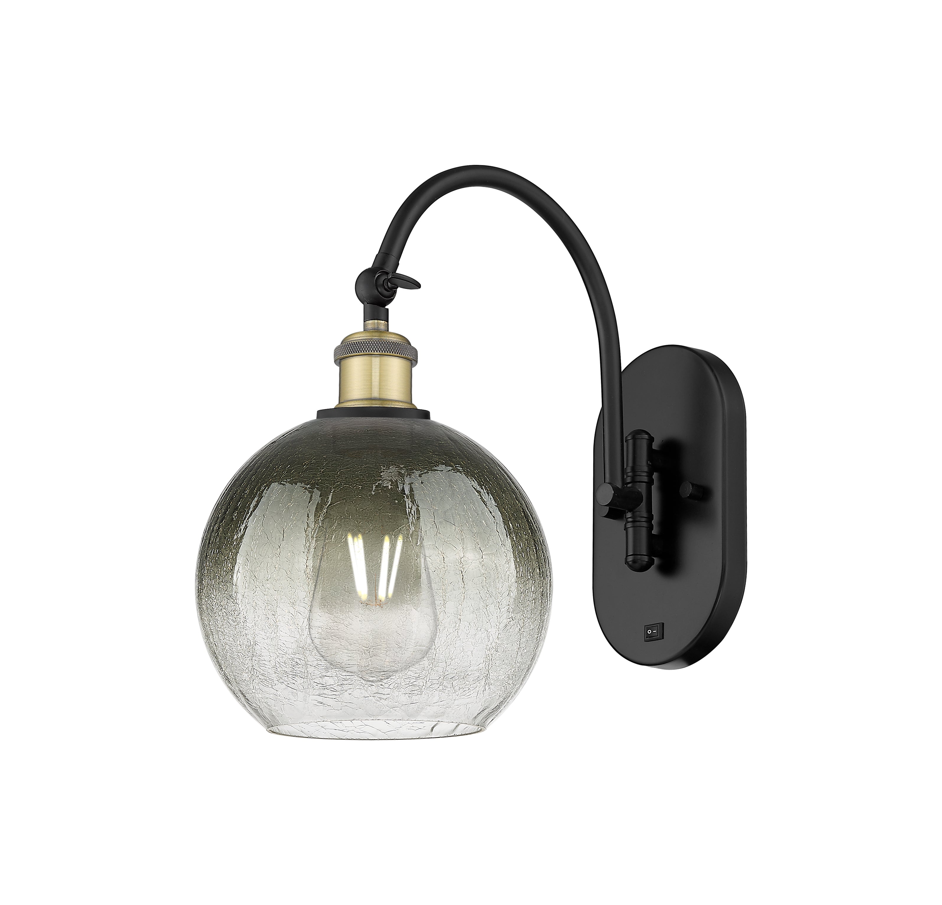 Ballston Sconce Cast Brass Glass 16 Inch