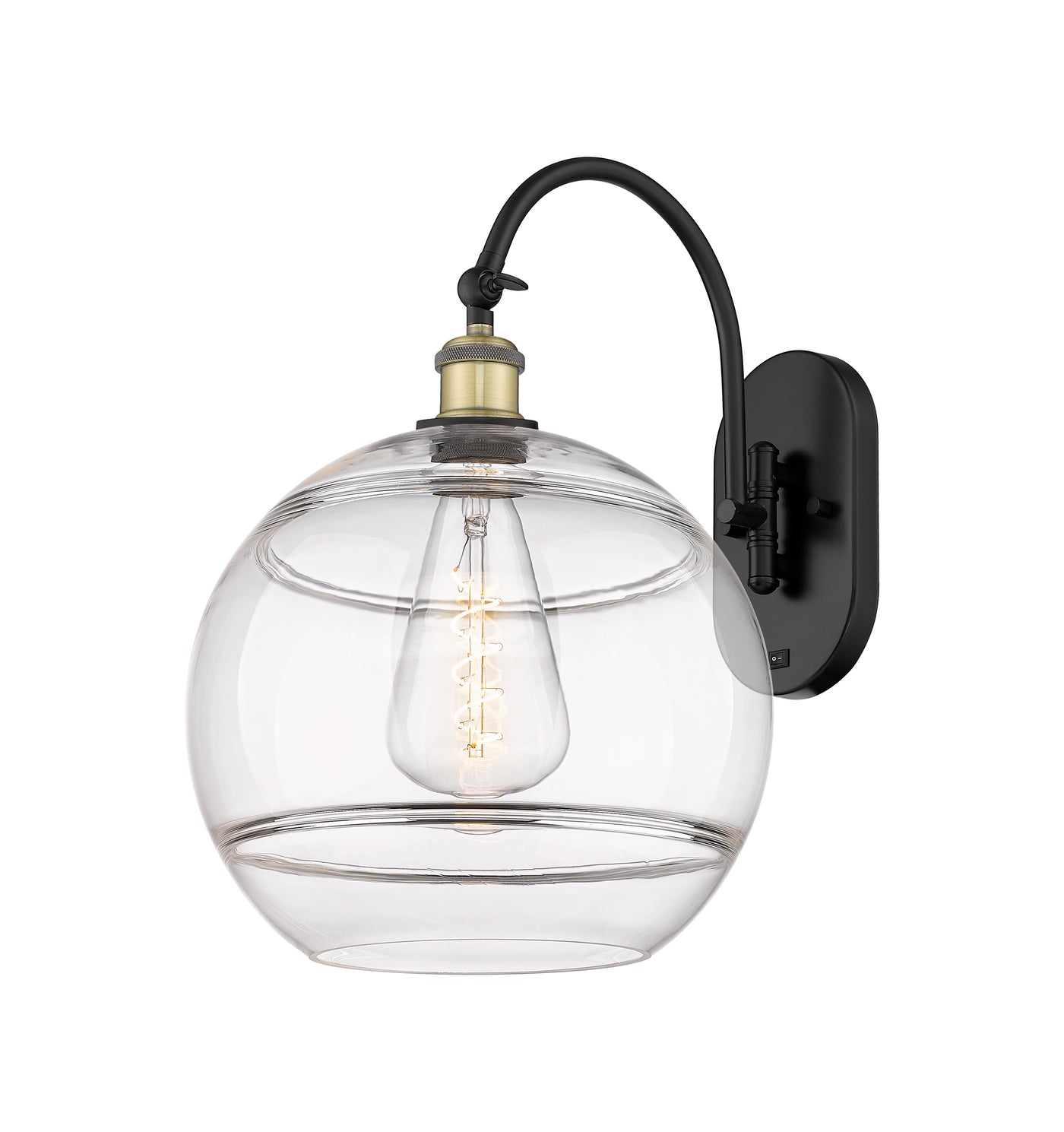 Ballston Sconce Cast Brass Glass Steel