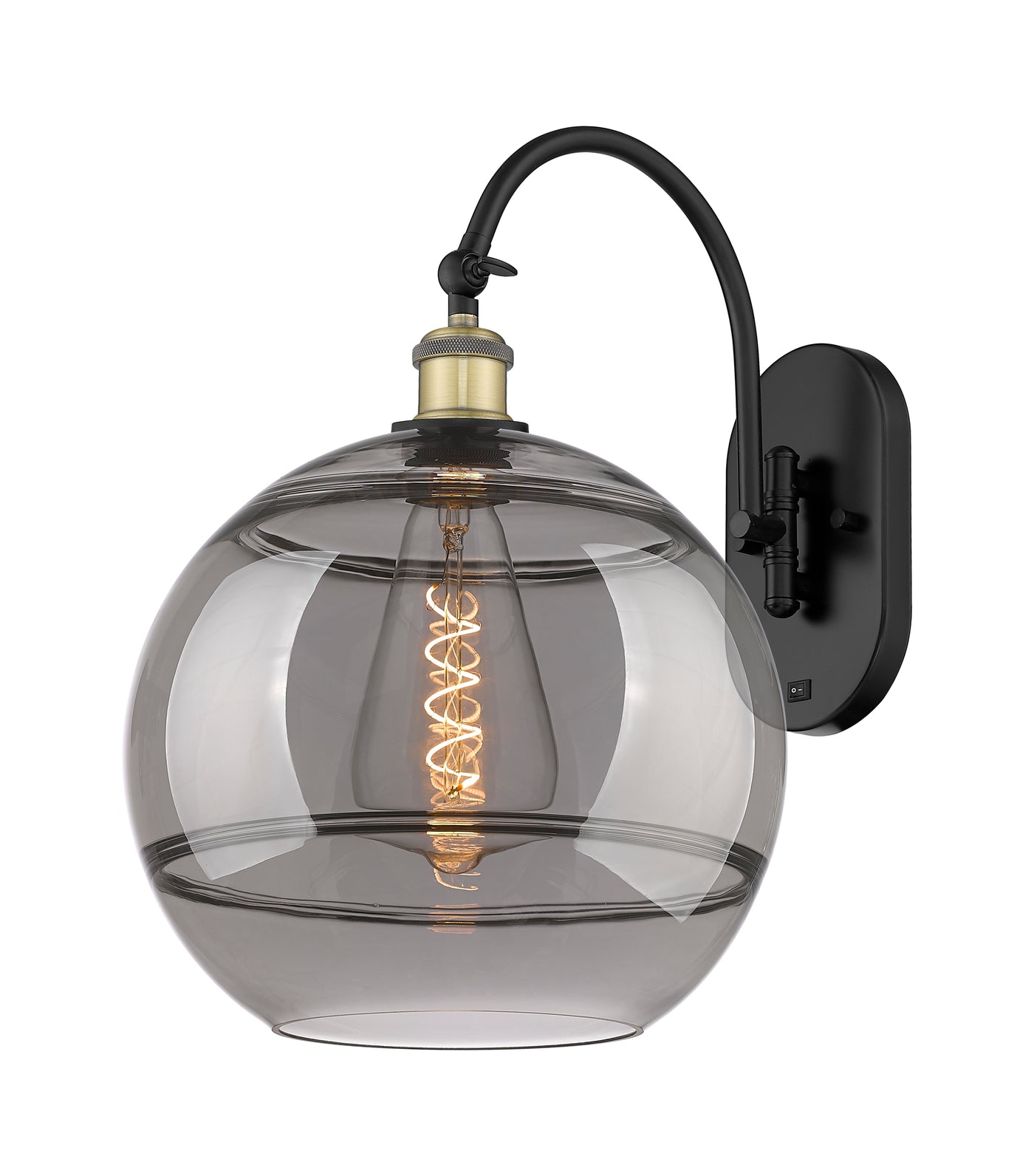 Ballston Sconce Cast Brass Glass Steel