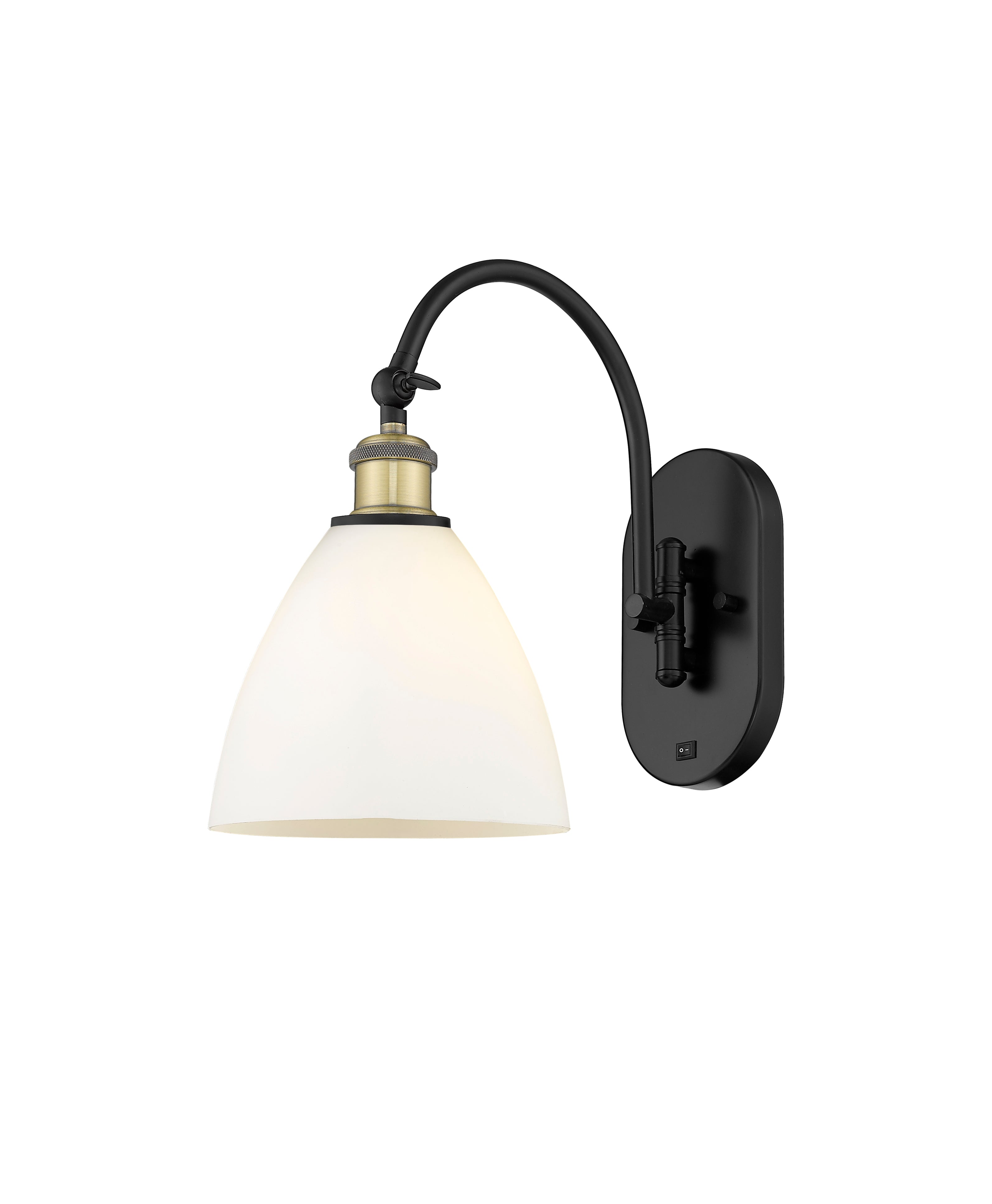 Ballston Sconce Cast Brass Glass 14 Inch