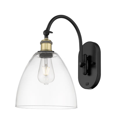 Ballston Sconce Cast Brass Steel Glass
