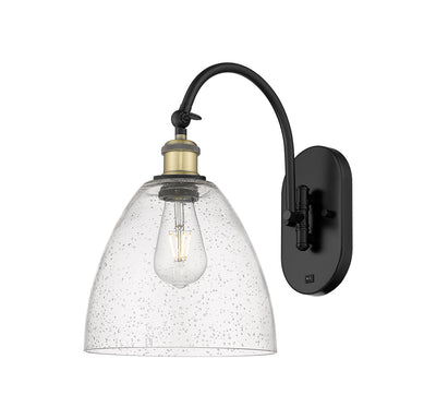 Ballston Sconce Cast Brass Steel Glass