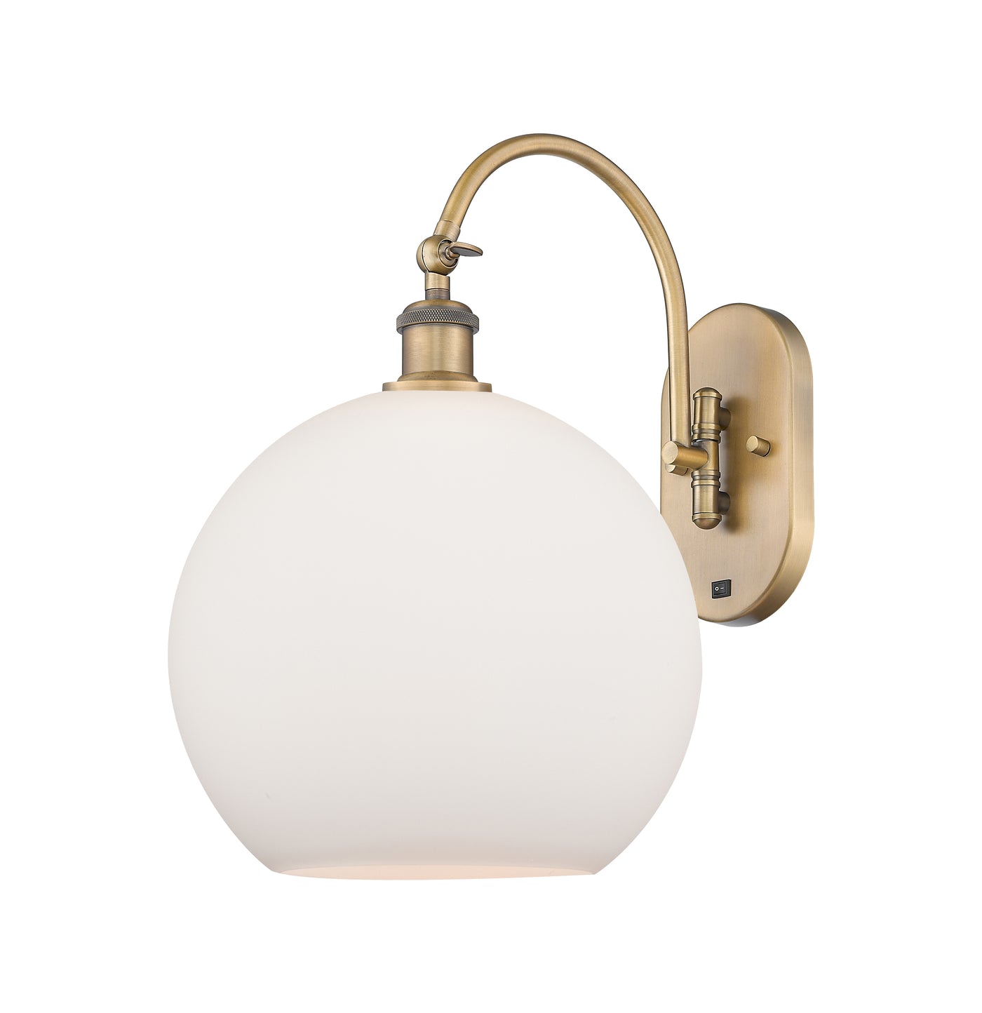 Ballston Sconce Cast Brass Glass Steel