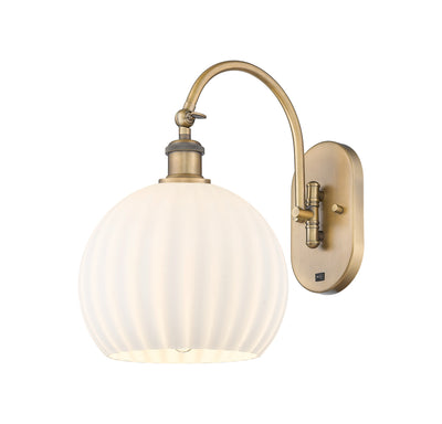 Ballston Sconce Cast Brass Steel Glass