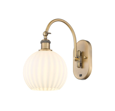 Ballston Sconce Cast Brass Steel Glass