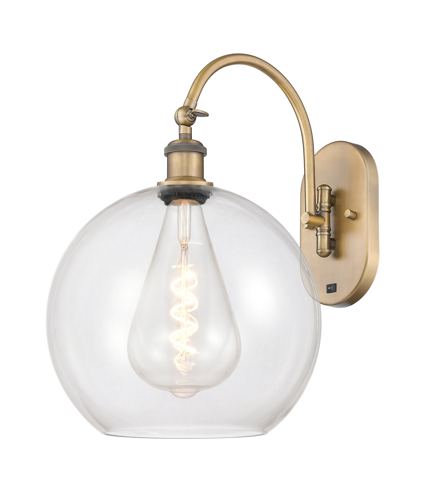 Ballston Sconce Cast Brass Glass Steel