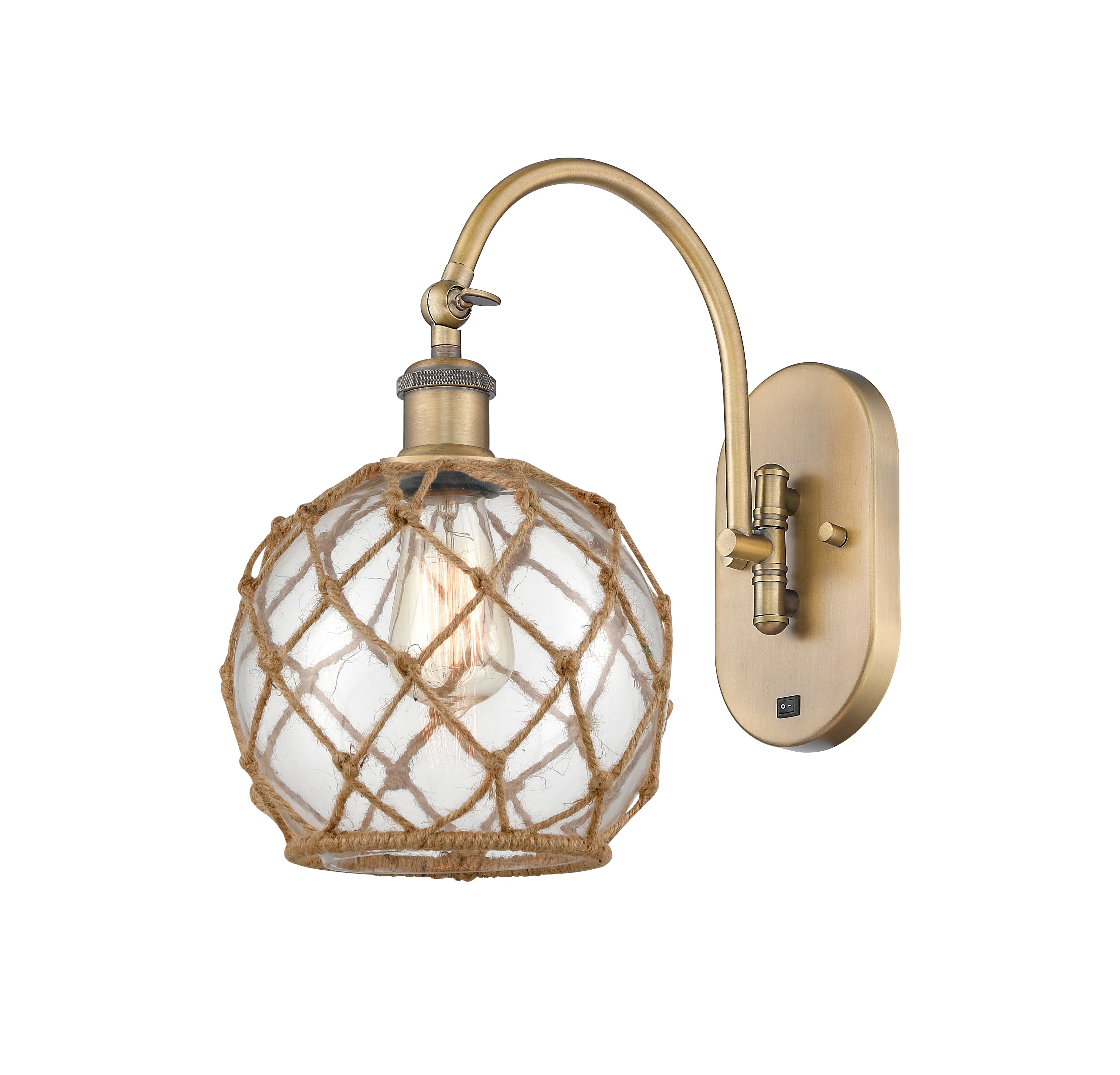 Ballston Sconce Steel Glass 14 Inch