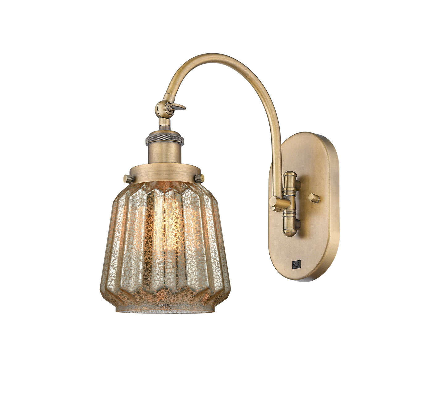 Ballston Sconce Cast Brass Glass Steel
