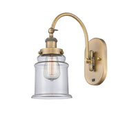 Franklin Restoration Swing Arm Brass Glass