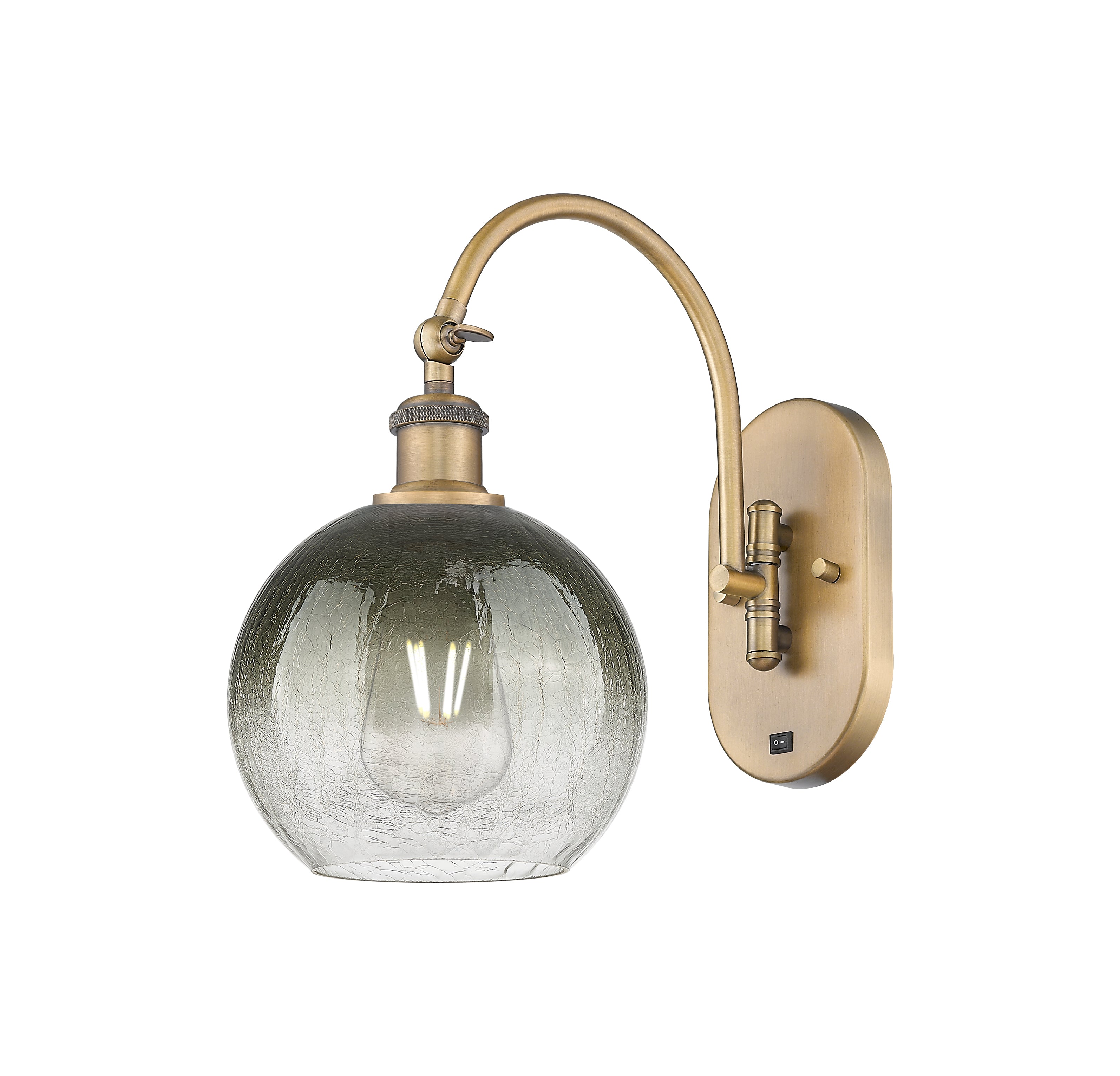 Ballston Sconce Cast Brass Glass 16 Inch