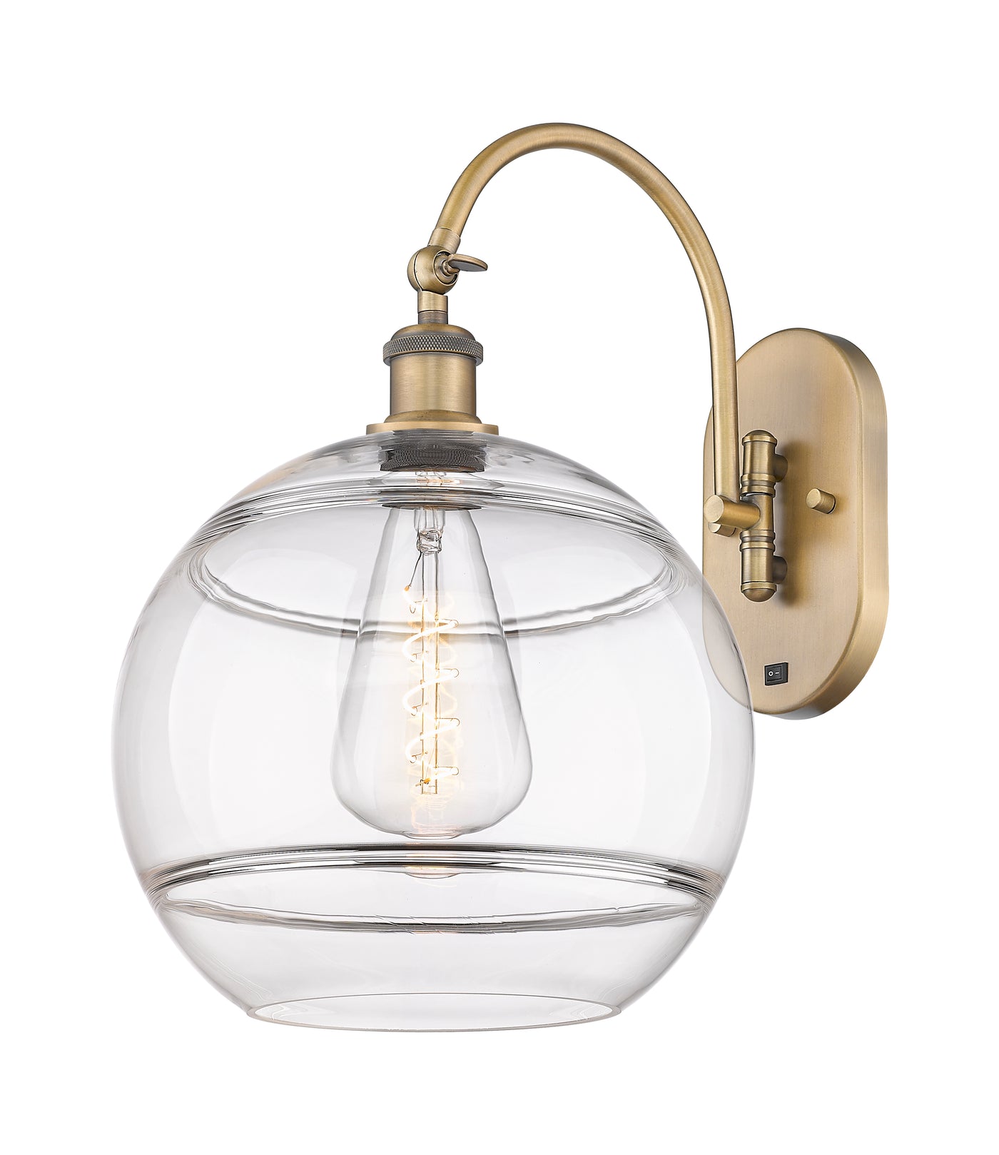 Ballston Sconce Cast Brass Glass Steel