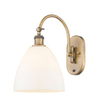 Ballston Sconce Cast Brass Steel Glass