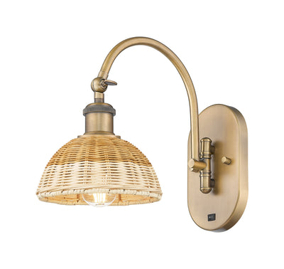 Ballston Sconce Cast Brass Steel Glass