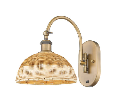 Ballston Sconce Cast Brass Steel Glass