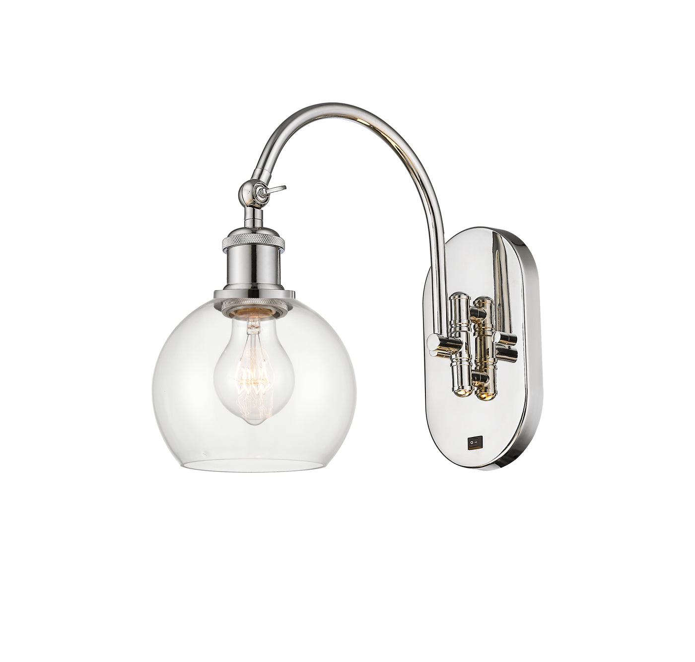 Ballston Sconce Cast Brass Steel Glass